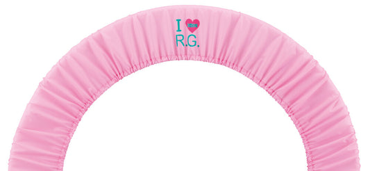 SASAKI AC-56 light pink rhythmic gymnastics hoop case with I Love RG design