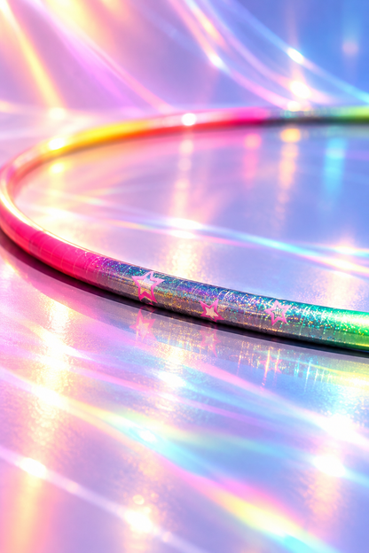 Pastorelli Custom Wrapped Hoop – Rainbow Stars 75cm (Non-FIG)