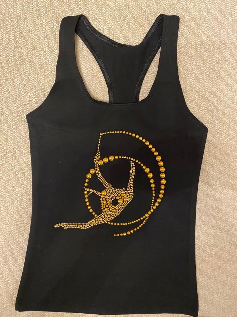 Tank Top  with Crystal Print