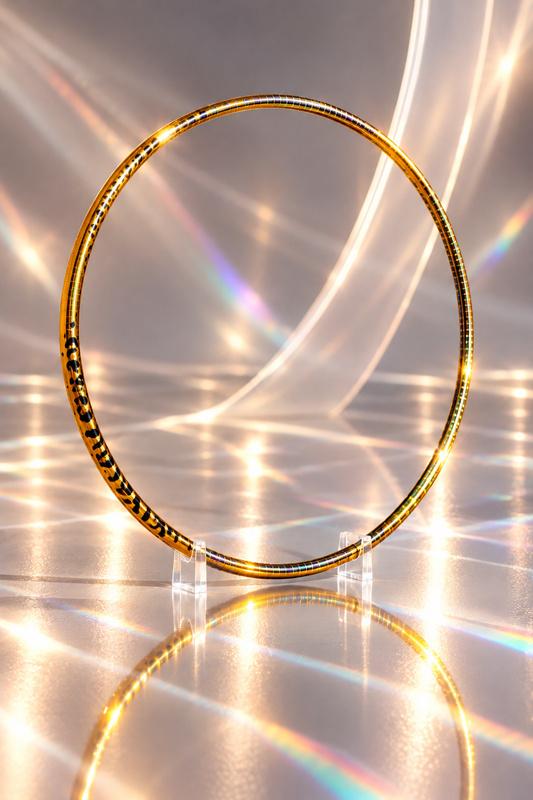 Pastorelli Custom Wrapped Hoop – Golden Leopard 85cm (Non-FIG)
