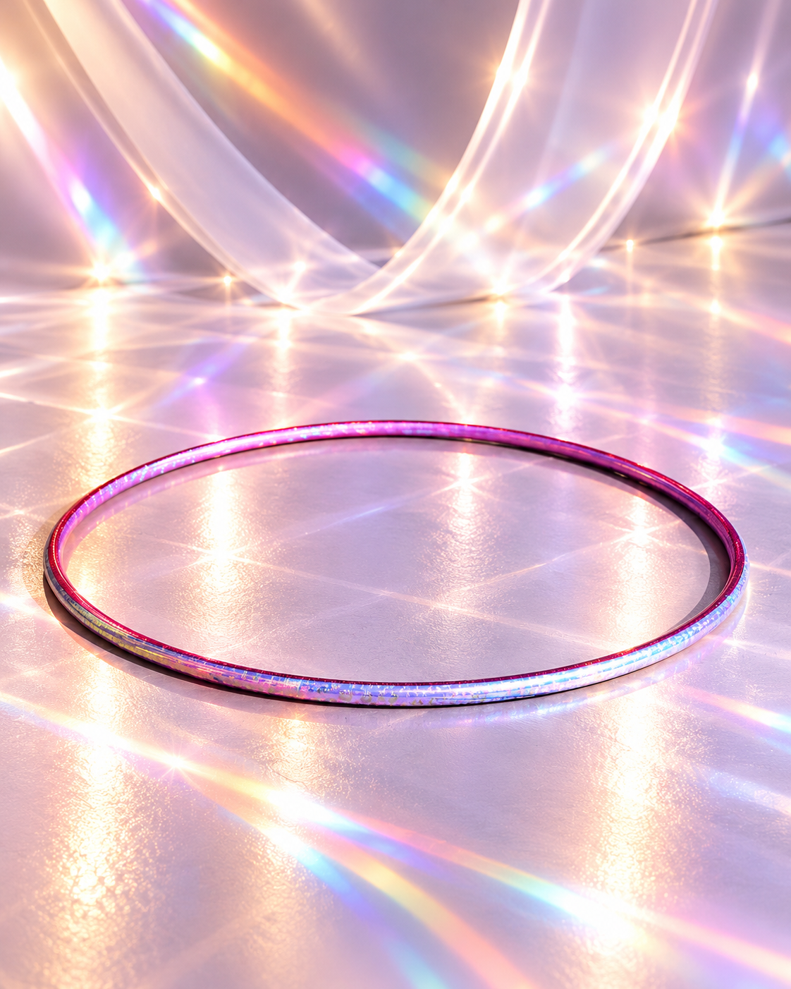 Pastorelli Custom Wrapped Hoop – Pink Amethyst Holographic 80cm (Non-FIG)
