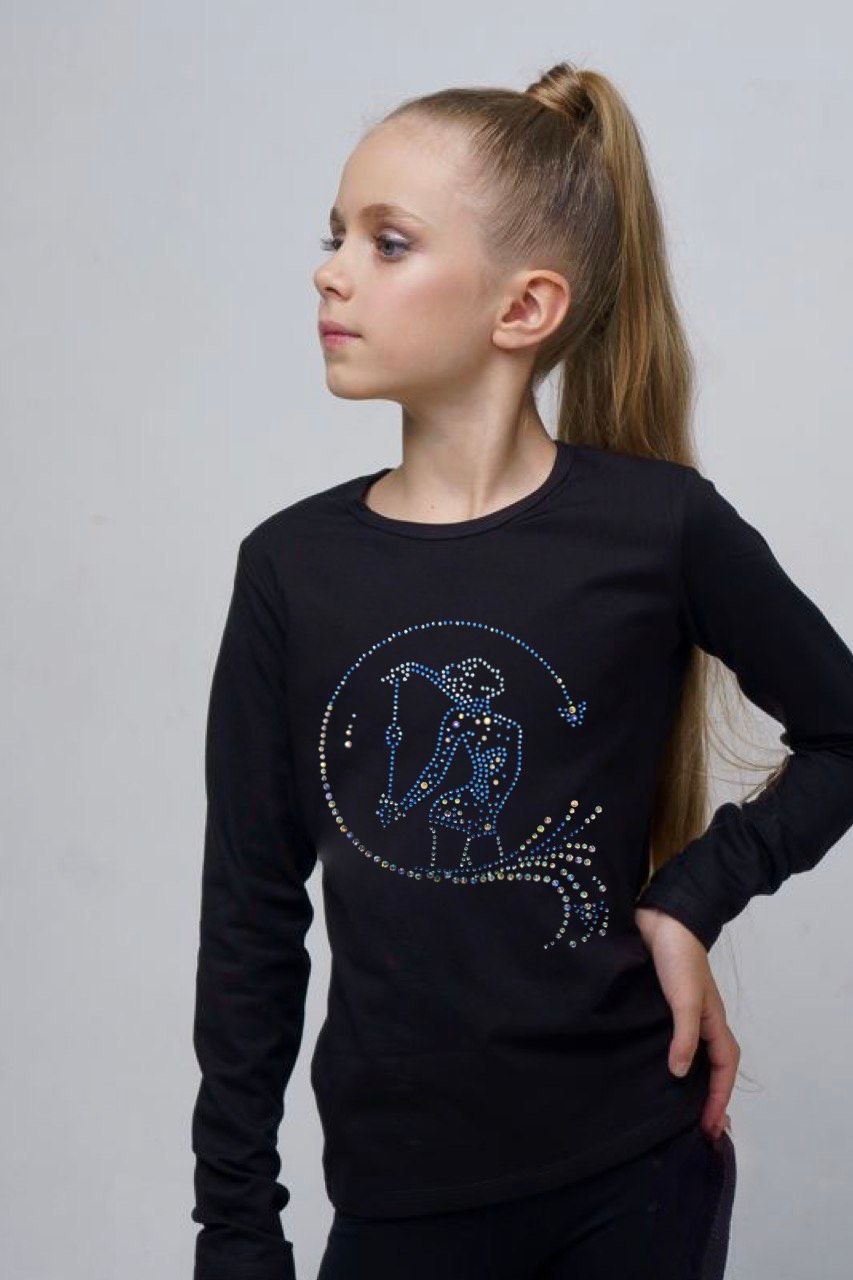 Stylish Rhythmic Gymnastics  Long Sleeve Tops