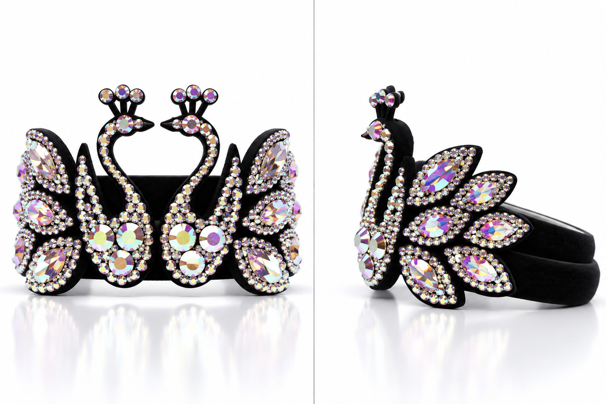 Swans – Crystal Swan Competition Hair Accessory