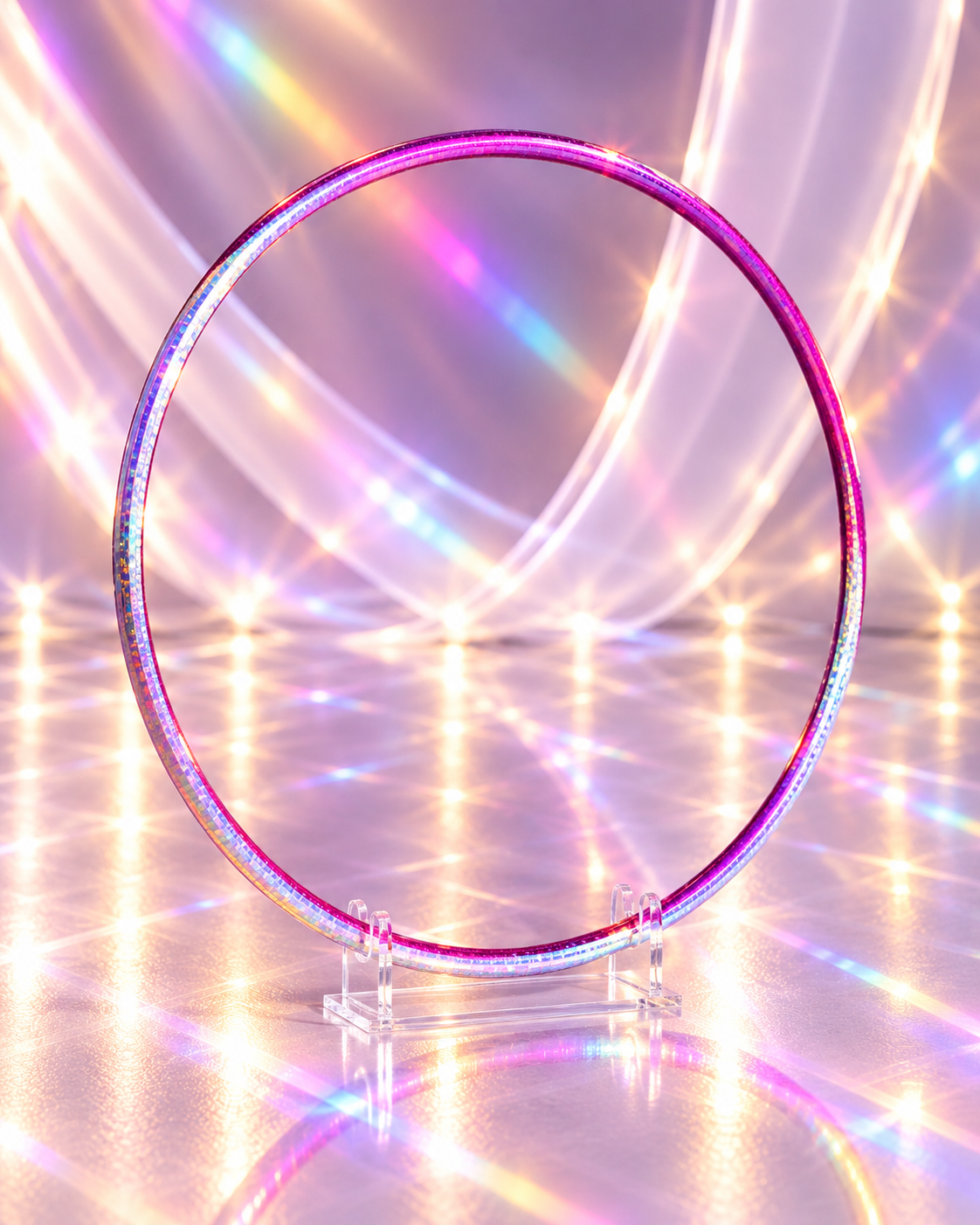 Pastorelli Custom Wrapped Hoop – Pink Amethyst Holographic 80cm (Non-FIG)