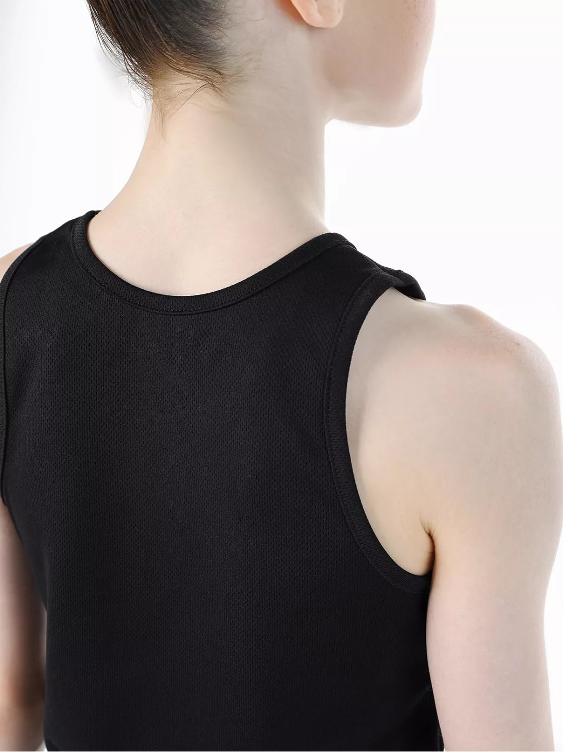BLACK POLYSTER TANK TOP