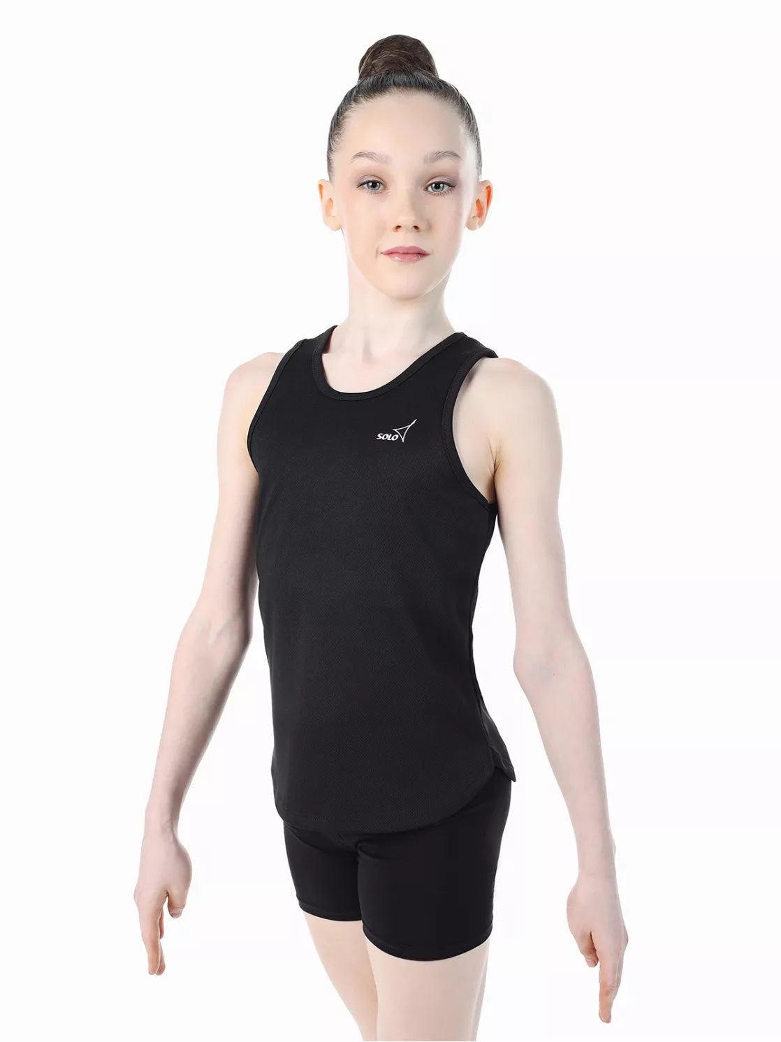 BLACK POLYSTER TANK TOP