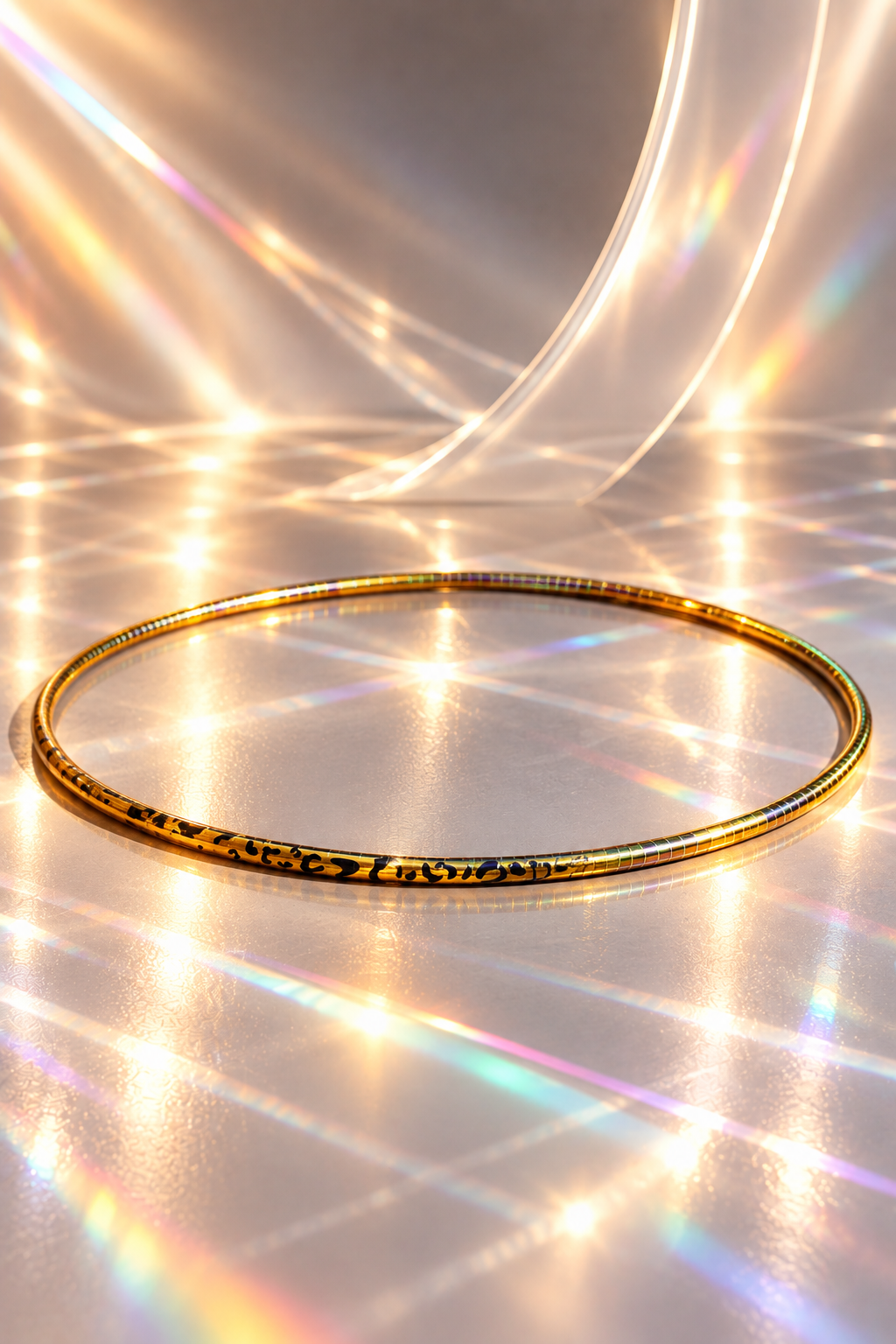 Pastorelli Custom Wrapped Hoop – Golden Leopard 85cm (Non-FIG)