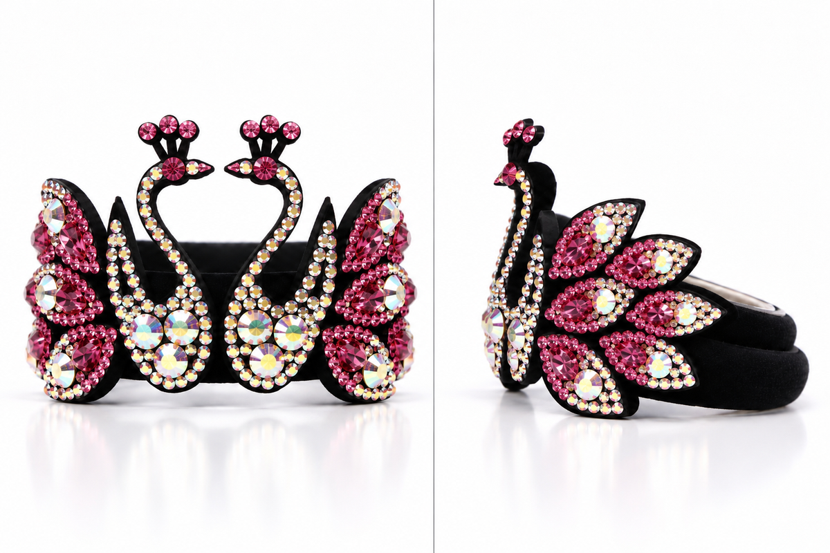 Swans – Crystal Swan Competition Hair Accessory