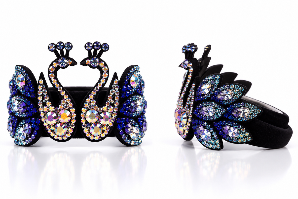 Swans – Crystal Swan Competition Hair Accessory
