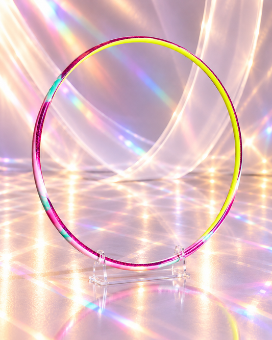 Pastorelli Custom Wrapped Hoop – Neon Pink & Yellow 75cm (Non-FIG)