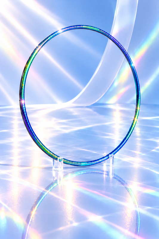Pastorelli Custom Wrapped Hoop – Blue-Green Holographic 80cm (Non-FIG)