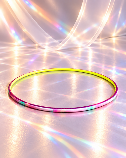 Pastorelli Custom Wrapped Hoop – Neon Pink & Yellow 75cm (Non-FIG)