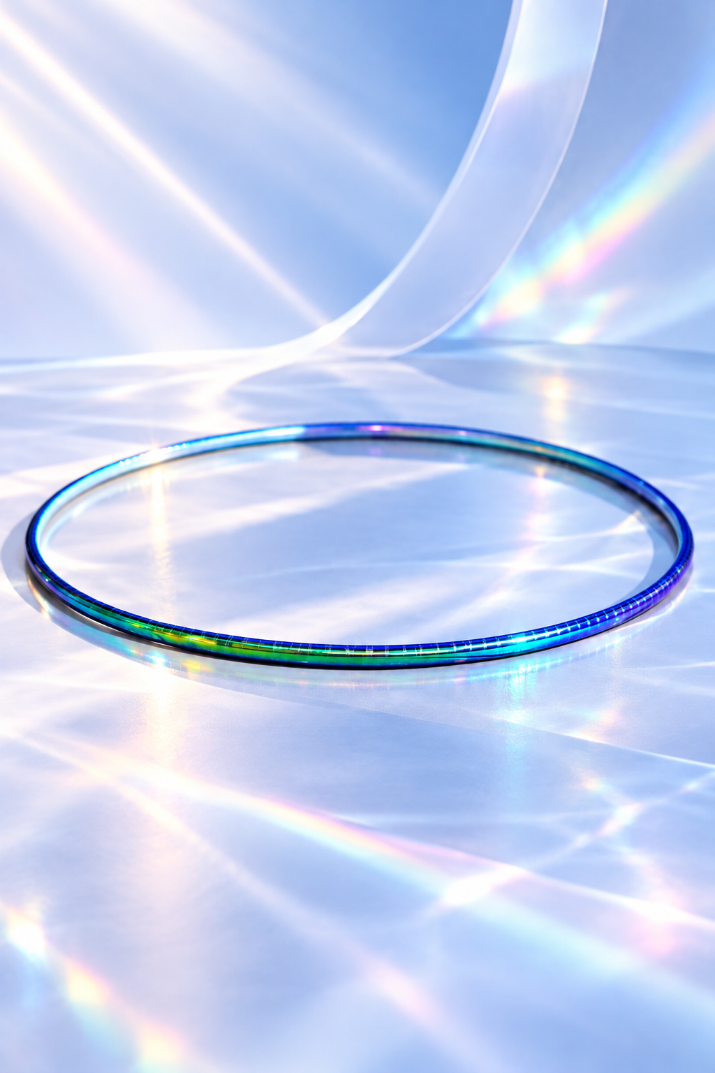 Pastorelli Custom Wrapped Hoop – Blue-Green Holographic
