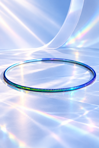 Pastorelli Custom Wrapped Hoop – Blue-Green Holographic