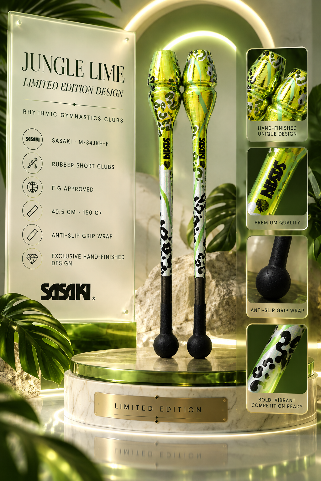 Jungle Lime — Sasaki Rubber Short Clubs | Limited Edition
